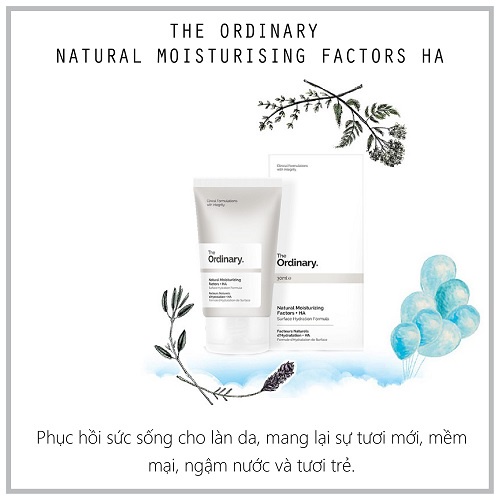 Kem dưỡng ẩm tự nhiên The Ordinary Natural Moisturizing Factors + HA 30ml