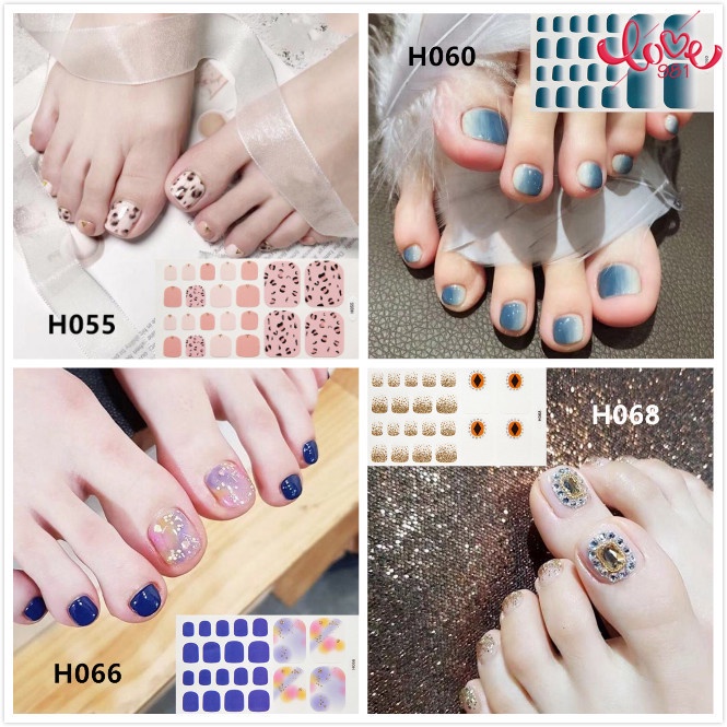 Miếng Dán Móng Chân Chống Thấm Nước Họa Tiết Hoạt Hình Nhật Bản Dễ Thương