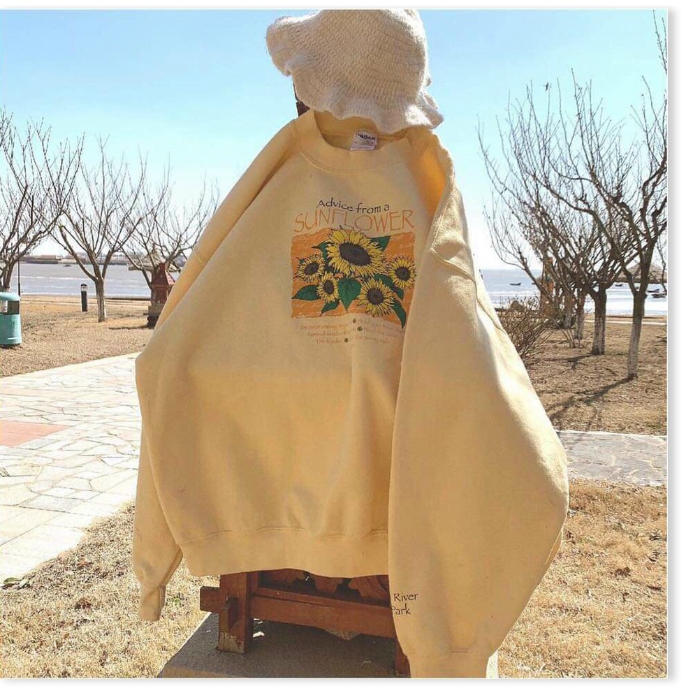 Áo sweater nỉ ngoại hoa hướng dương cực xinh cho các bạn trẻ THỜI TRANG KOKO MI