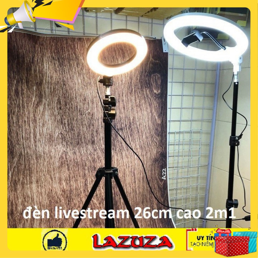 SALE Đèn Led Livestream đèn live 26cm , 35cm VIDEO Sản Phẩm