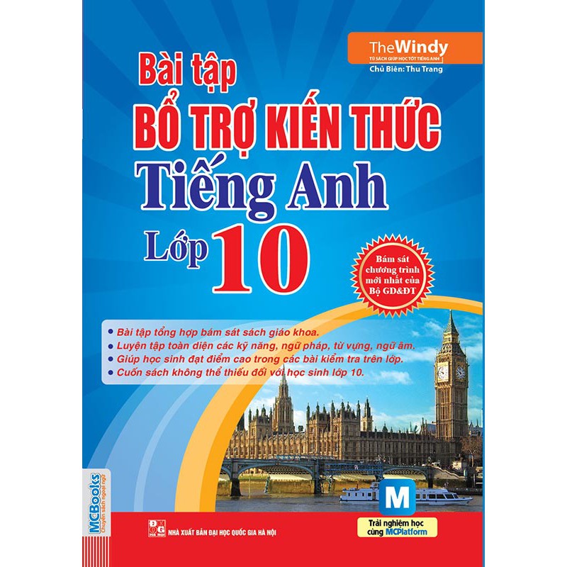 Sách Bài tập bổ trợ kiến thức tiếng anh lớp 10