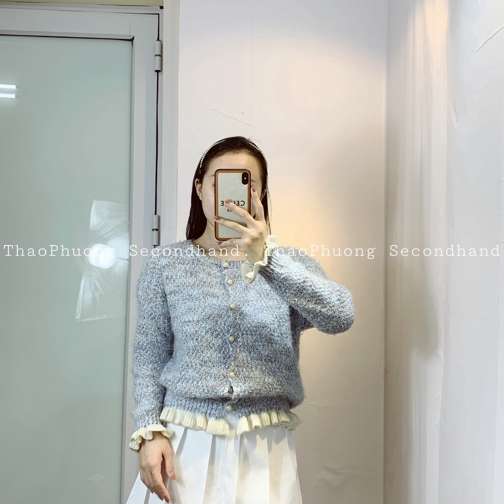 Aó khoác len cardigan secondhand/áo len nữ