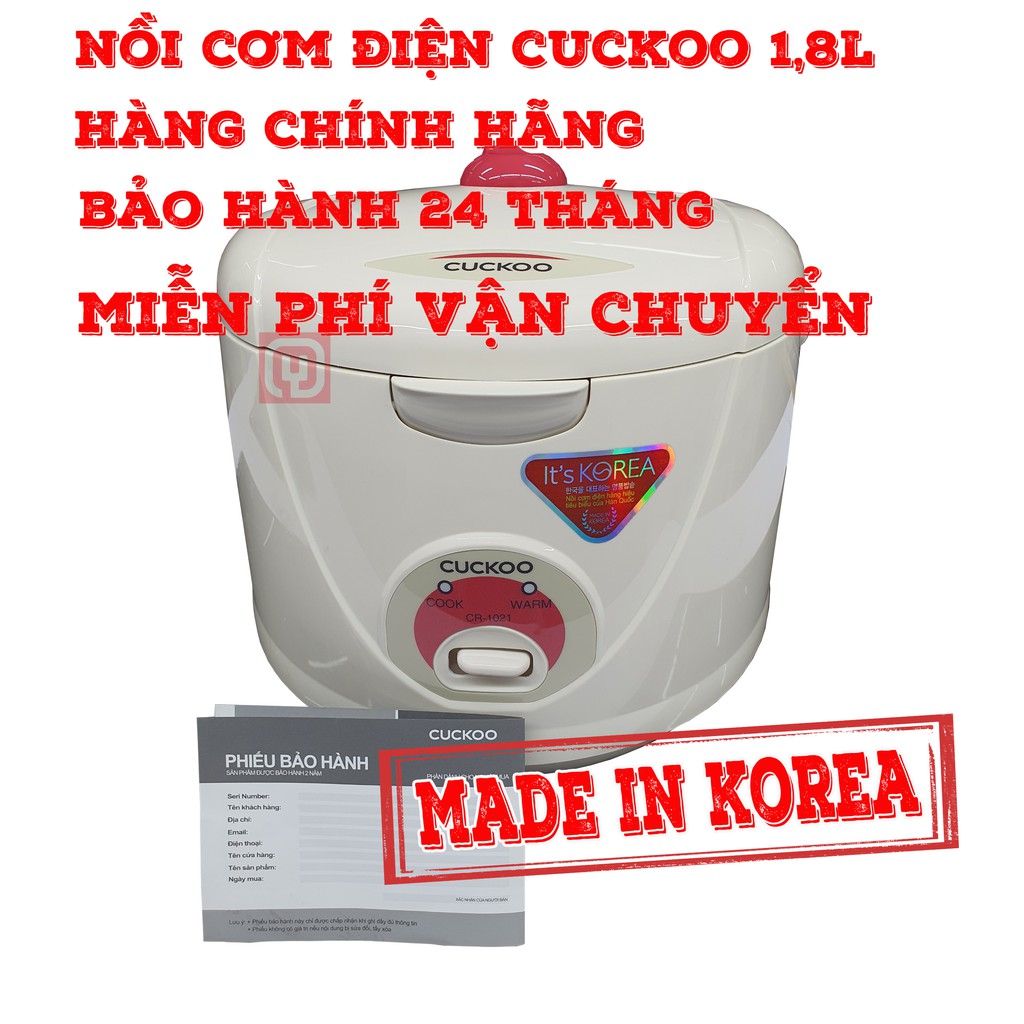 [FREESHIP] Nồi cơm điện CucKoo CR-1021 ( chính hãng )