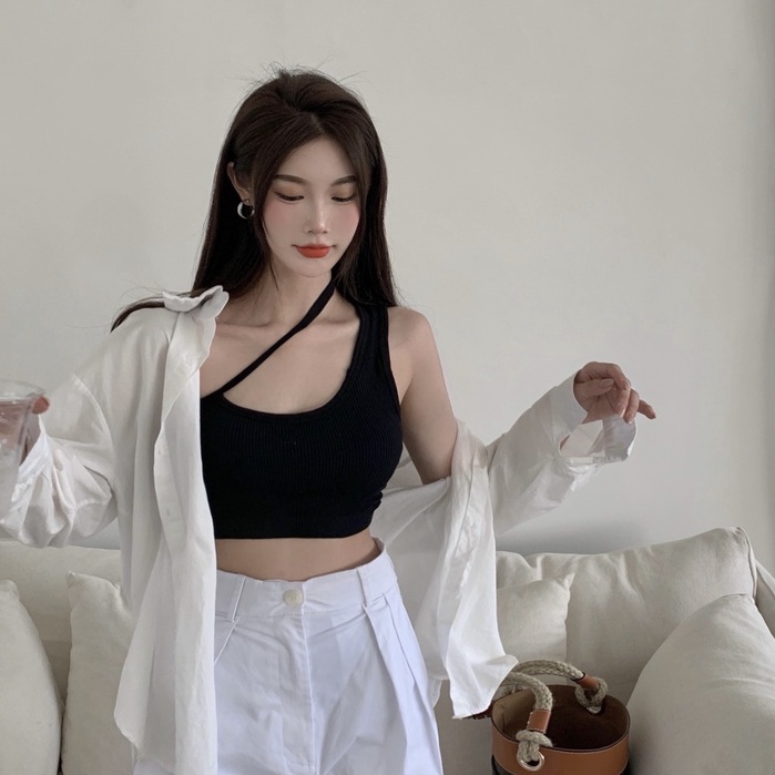 QADCOL  Áo Hai Dây Thời Trang Quyến Rũ Cho Nữ