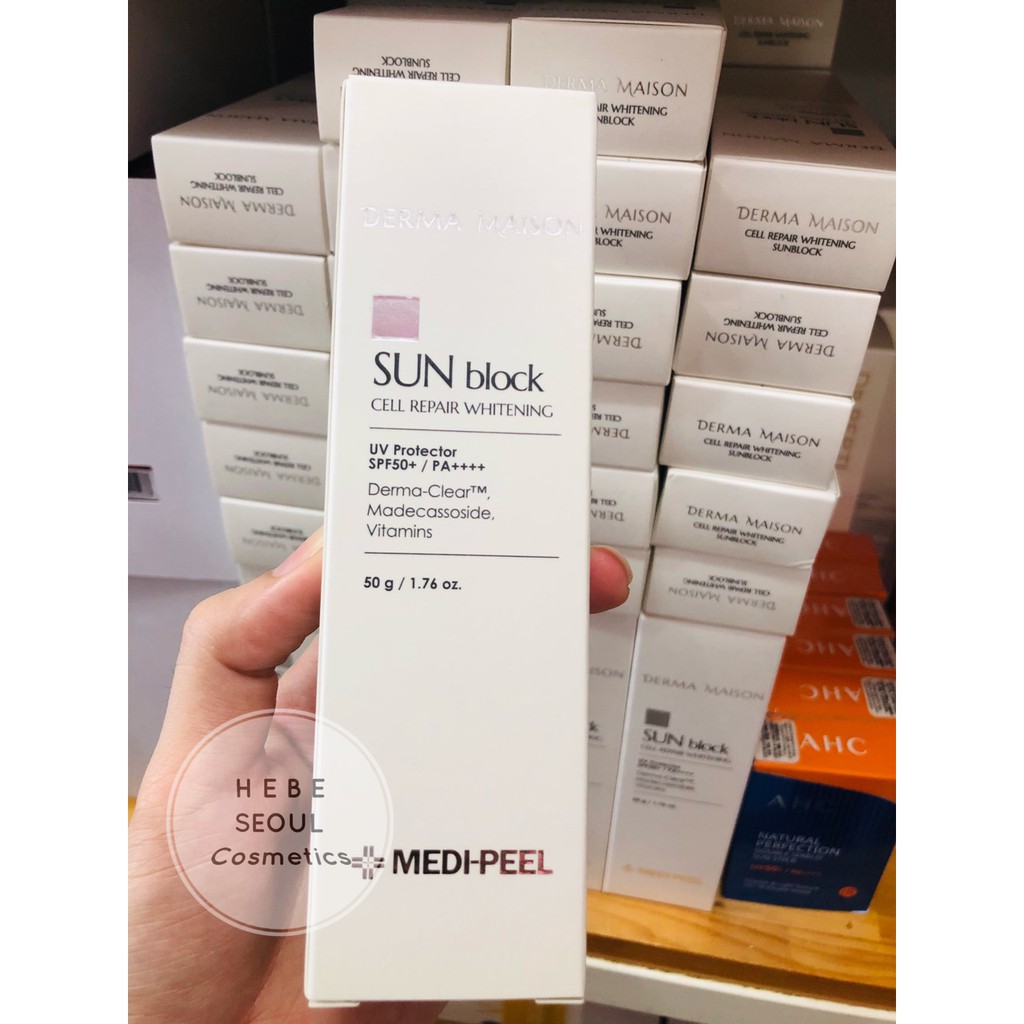 Kem chống nắng DƯỢC MỸ PHẨM Derma Maison Cell Repair Whitening Sun Block SPF50+/ PA++++