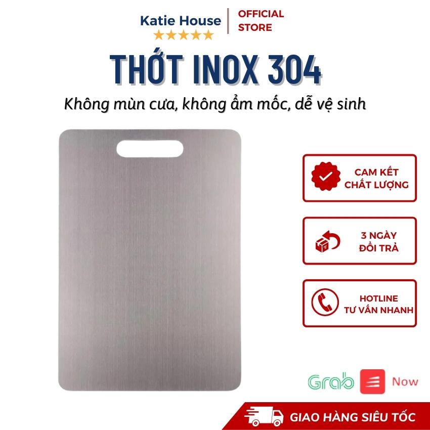 Thớt Inox 304 ⚡ Hàng Cao Cấp Loại 1 ⚡ Thớt Inox Hai Mặt Kháng Khuẩn, Không Ẩm Mốc, Dễ Vệ Sinh