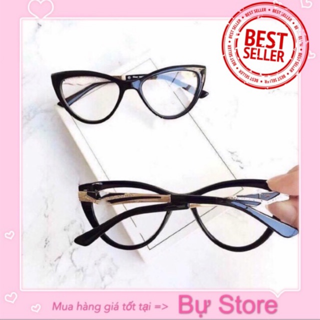 🔥SP BÁN CHẠY🔥 GỌNG KÍNH 0 độ GIẢ CẬN MẮT MÈO