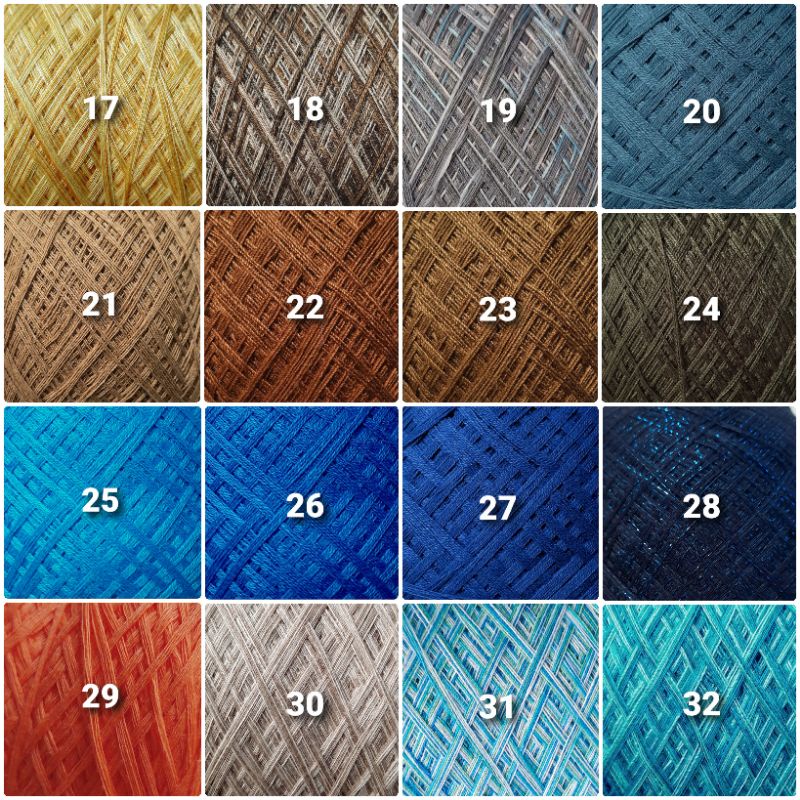 Sợi cotton tổng hợp, cotton pha, loại chập, nhiều màu thanh lý