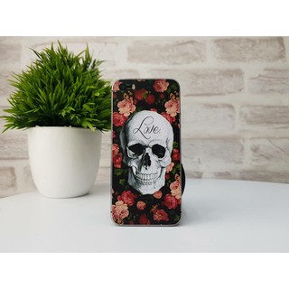 Skin dán iphone đầu lâu hoa