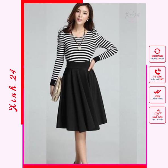 Chân Váy dài phong cách vintage ôn eo tôn dáng | BigBuy360 - bigbuy360.vn