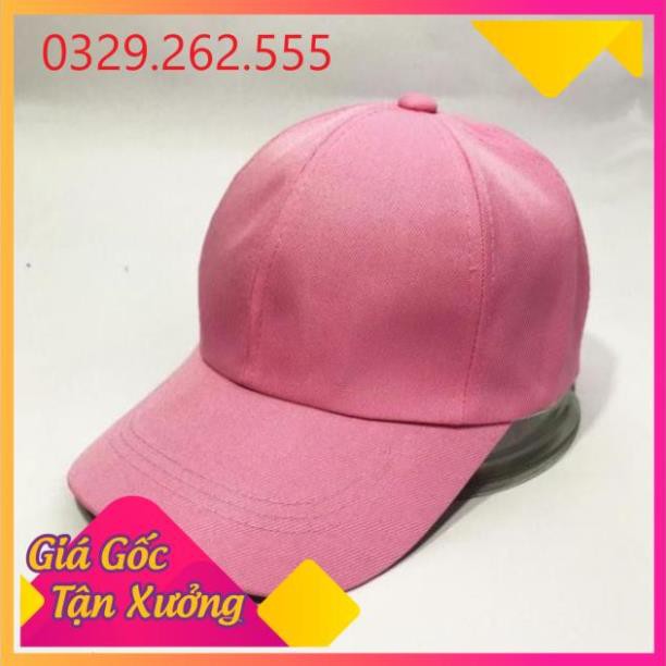 (Sale Khủng)  [HOT] Mũ lưỡi trai trơn đủ màu đơn giản mà cực cá tính