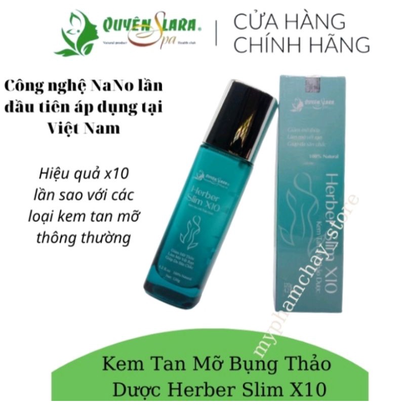 Kem tan mỡ thảo dược Heber Slim x 10 - công nghệ Nano x10 đột phá-đốt tan mỡ bụng