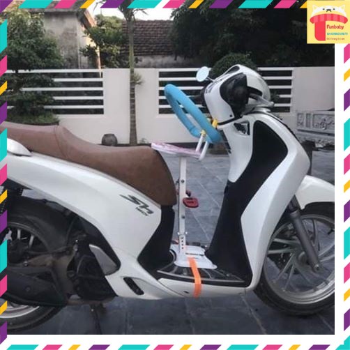 Ghế cho bé ngồi trước xe máy, Yên ngồi xe Ga và xe đạp điện trẻ em an toàn tiện lợi