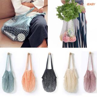 IE❤Reusable String Grocery Shopping Bag Mesh Net Fruit Packaging Shoulder Bag Tote