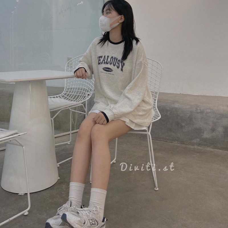 Áo Sweater Nỉ Bông Cotton JOVELTY Unisex Form Rộng - Jealousy
