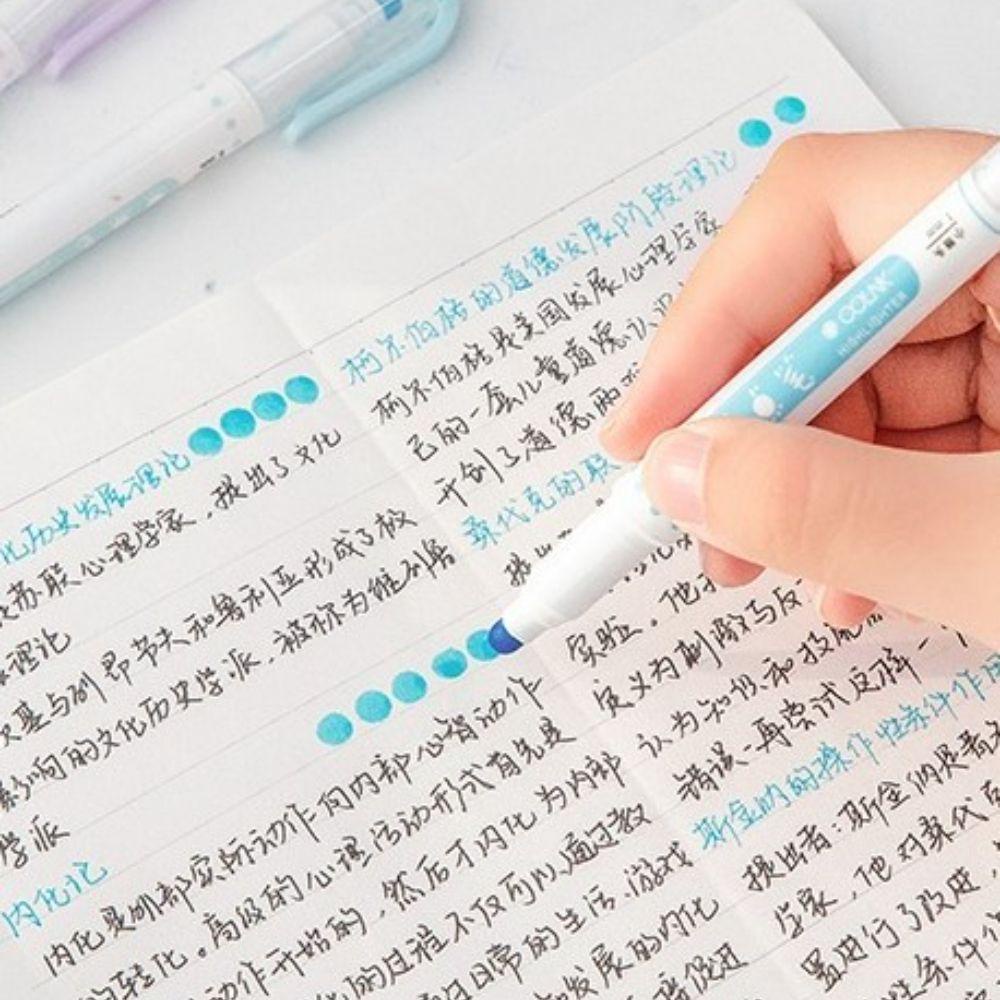 Bộ 6 Bút Vẽ Graffiti Hai Đầu Màu Sắc Kẹo Ngọt Bền Bỉ Dành Cho Học Sinh