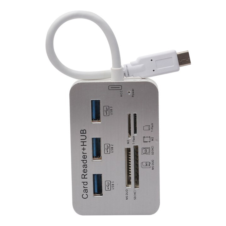 CÁP USB 3.0 TO HUB USB + CARD READER ALL IN ONE - ĐẦU ĐỌC TẤT CẢ CÁC LOẠI THẺ CỔNG USB 3.0