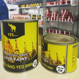 Sơn công nghiệp đa năng 1k yes nhũ vàng 24k cao cấp 400g/800g