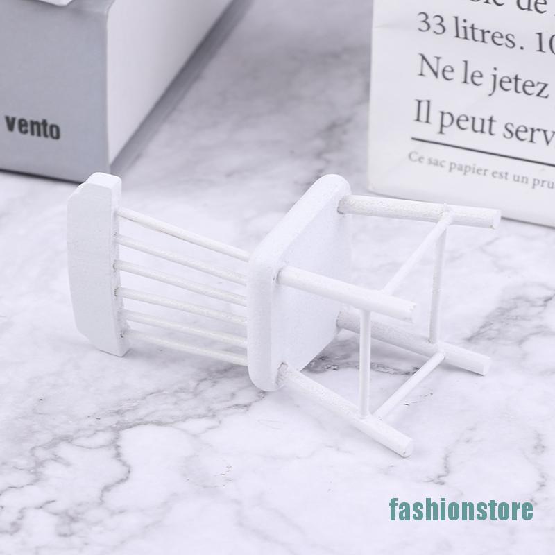 Set 3 Bàn Ghế Đồ Chơi Mini Tỉ Lệ 1 / 12 Cho Nhà Búp Bê