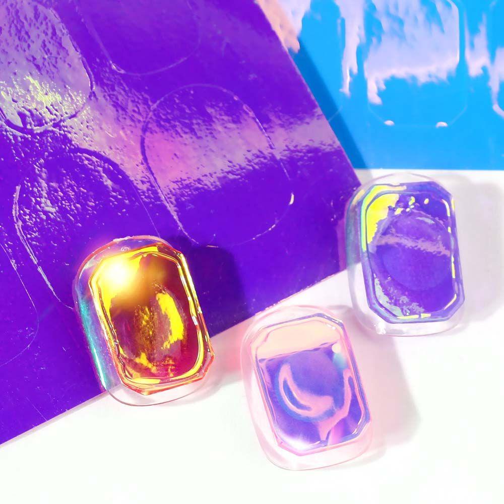 Sticker Dán Móng Nghệ Thuật Hình Viên Kẹo Ba Chiều Màu Laser Cực Quang DIY