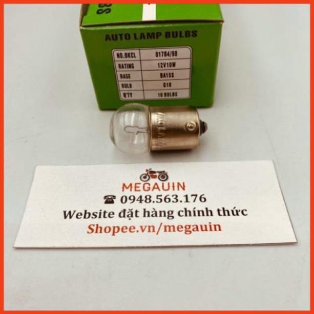 Bóng xi nhan sợi đốt, halogen 12V 10w 1 chấu chân 1156 lắp cub, win... nhiều dòng xe