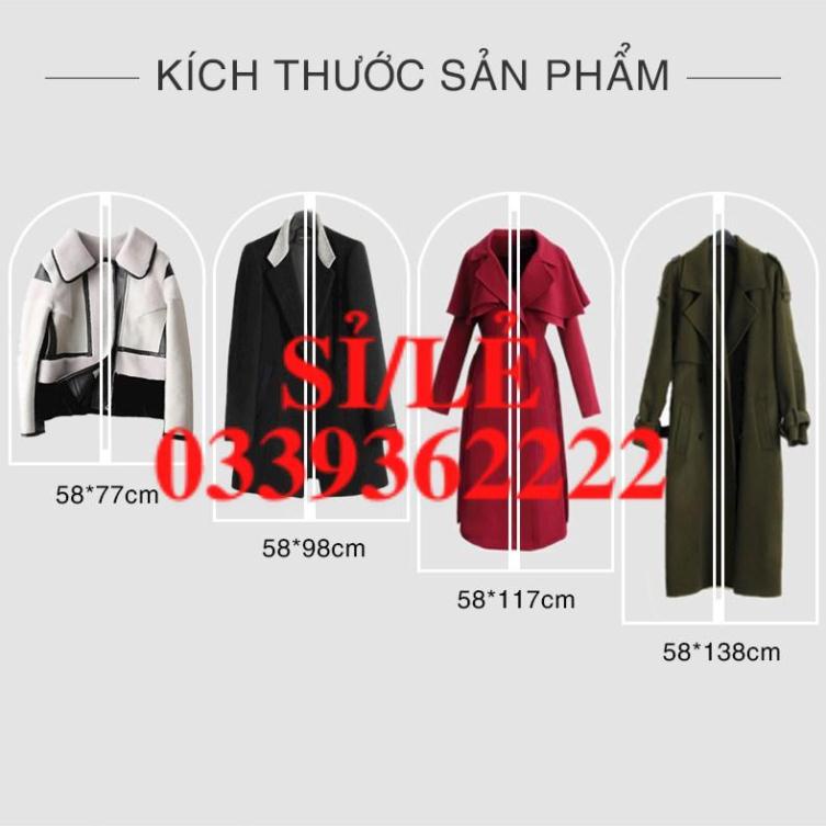[ COCOLOVE ] Bộ 4 vỏ bọc quần áo PEVA chống bụi chống thấm (BQA04)  HAIANHSHOP