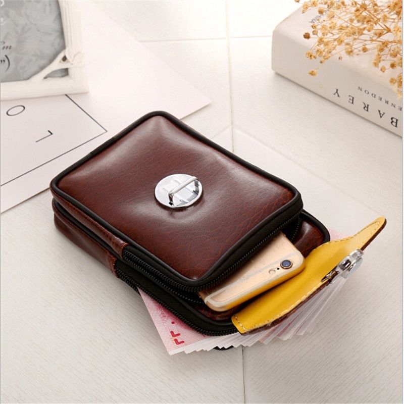 Túi Đeo Hông Đựng Điện Thoại / Thuốc Lá Bằng Da Pu Hai Lớp Thời Trang Cho Nam | BigBuy360 - bigbuy360.vn