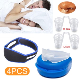 1 Bộ Dụng Cụ Thông Hơi Có Dây Đeo Cằm Chống Ngáy