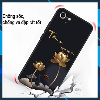 Ốp in iPhone 5/5s/5SE - iPhone 6/6s - iPhone 7/8G trên mặt lưng kính cường lực in hình sáng bóng