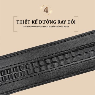 Thắt lưng da nam khóa tự động