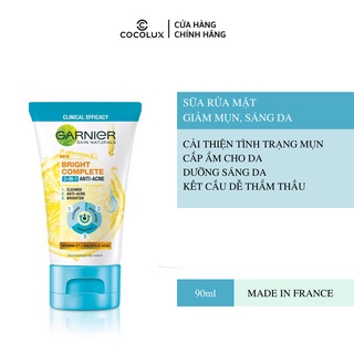 Sữa Rửa Mặt Garnier Giảm Mụn Sáng Da 90ml