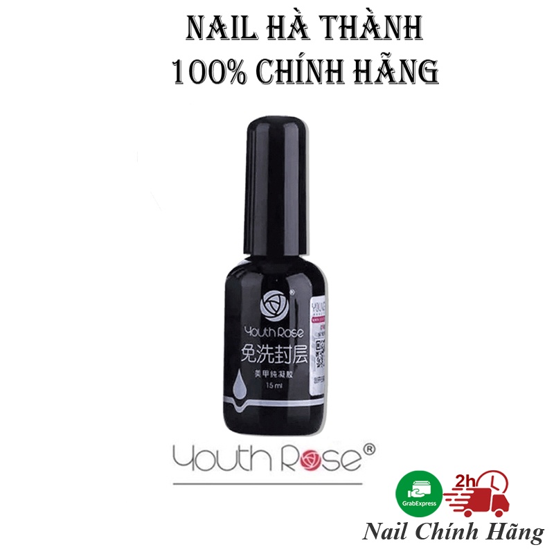 Sơn gel top base hoa hồng loại tốt Nail Hà Thành Chính Hãng chai 15ml
