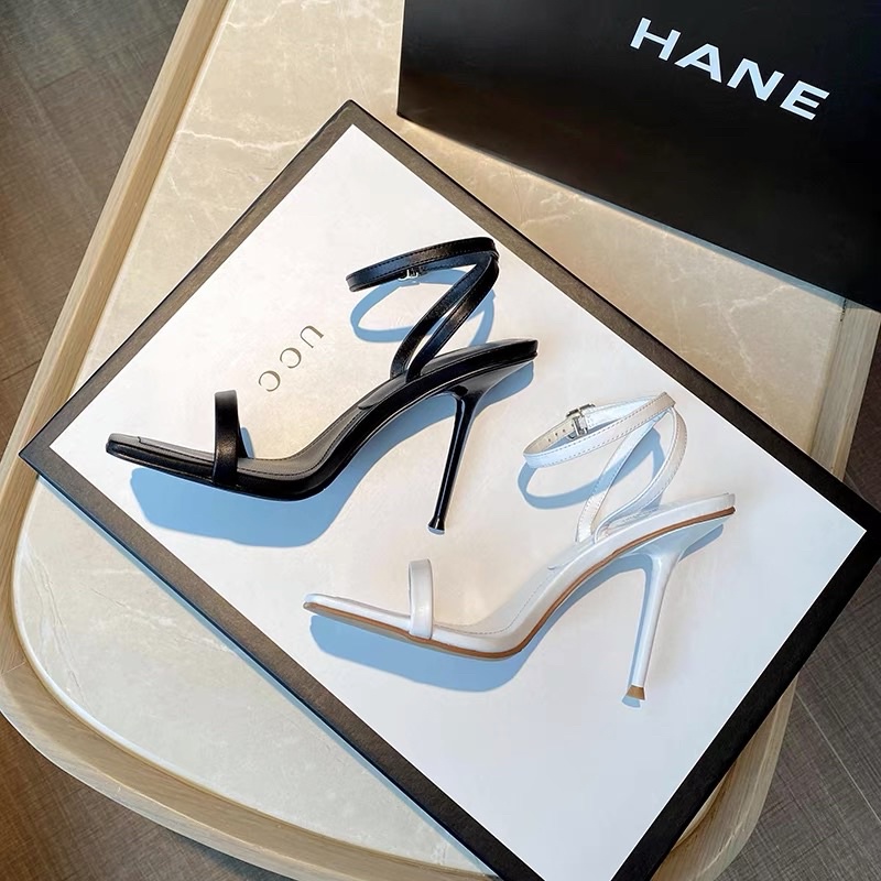 Sandal quai mảnh gót 10p