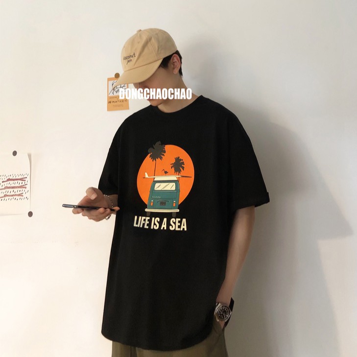 áo nam Tay Ngắn Phong Cách Hàn Quốc Năng Động 3 Màu Lựa Chọn