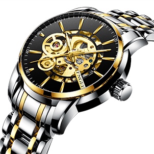 Đồng hồ nam F N G E E N chính hãng cao cấp đẹp, đồng hồ nam cơ dây kim loại sang trọng mã A12 | BigBuy360 - bigbuy360.vn