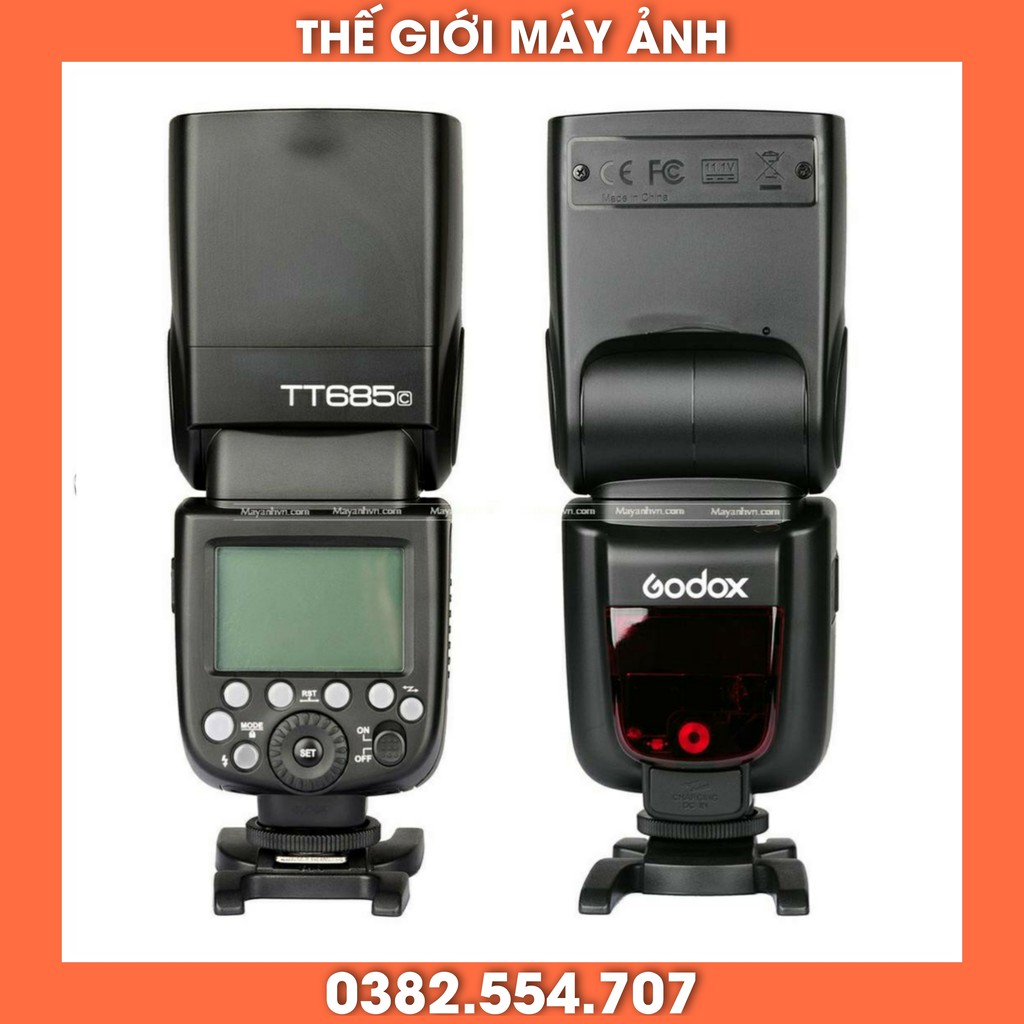 Đèn flash Godox TT685 cho Sony, Canon, Nikon, Fujifilm - Bảo hành 12 tháng