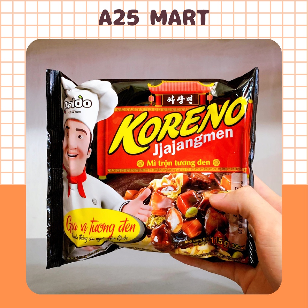 Mì Trộn Tương Đen Koreno Gói 115g