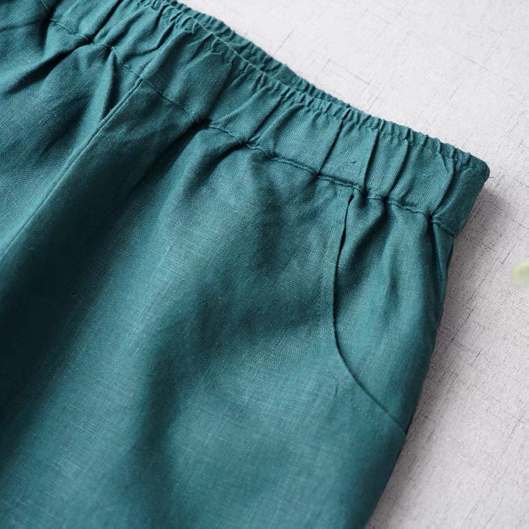 Quần Ống Suông Nữ Chất Liệu Linen Không Nhăn Thoáng Mát, Mềm Mại Nhiều Màu.