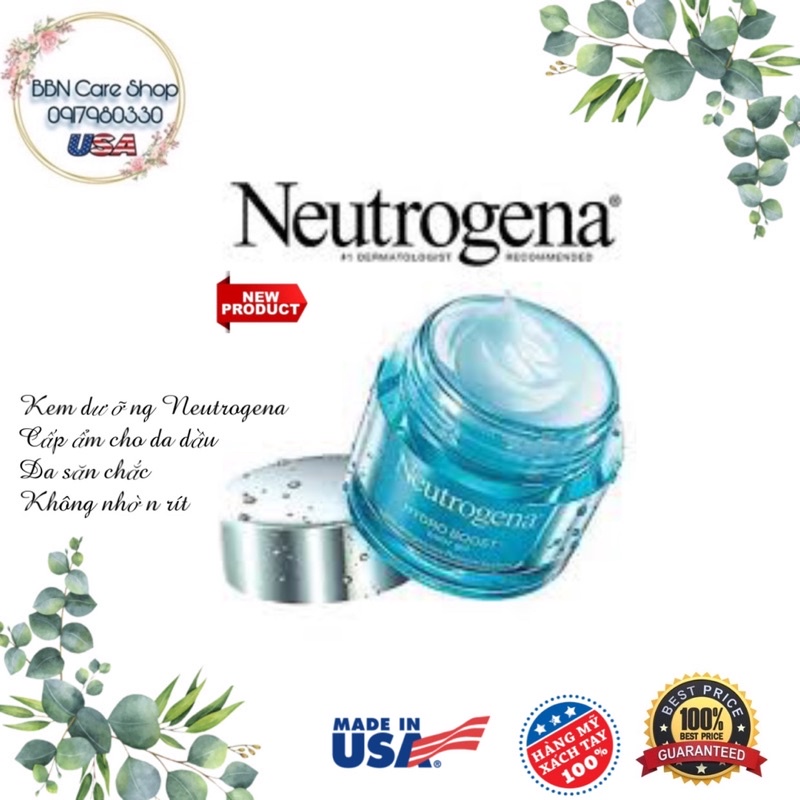 Kem dưỡng ẩm Neutrogena Hydro Boost Water Gel [hàng Mỹ]