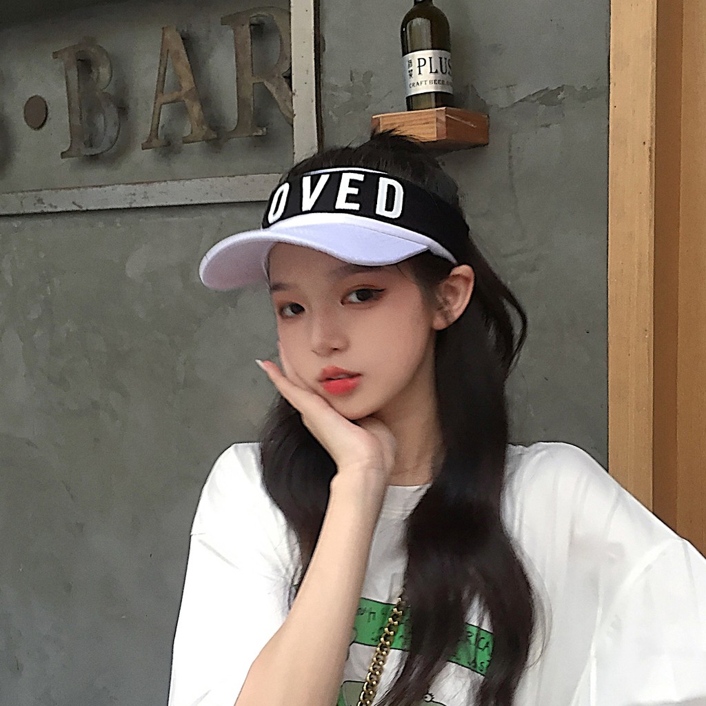 Mũ Lưỡi Trai Thể Thao Hở Chóp Che Nắng Phối Màu Tương Phản Kiểu Đường Phố Hàn Quốc Thời Trang Mùa Hè Cho Nữ