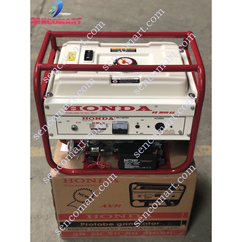 Máy phát điện Honda SH 3500 công suất 3kw, chạy xăng, điện đề