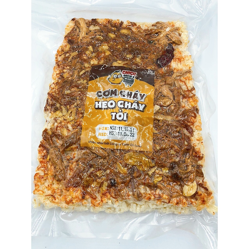 (Rẻ Vô Địch) Cơm Cháy Heo Cháy Tỏi Chick Garden - Heo Cháy Tỏi - Ngon Giòn Đặc Biệt