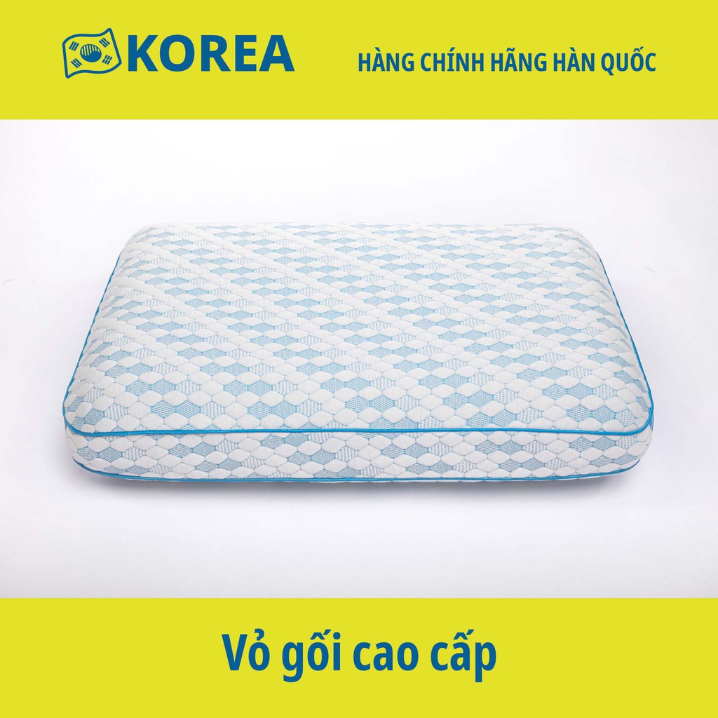 Vỏ gối cao su, Áo gối cao su - Kích thước 60 x 40 x 12 cm - Chính hãng Mehome Hàn Quốc - Vỏ gối, Áo gối cao su non