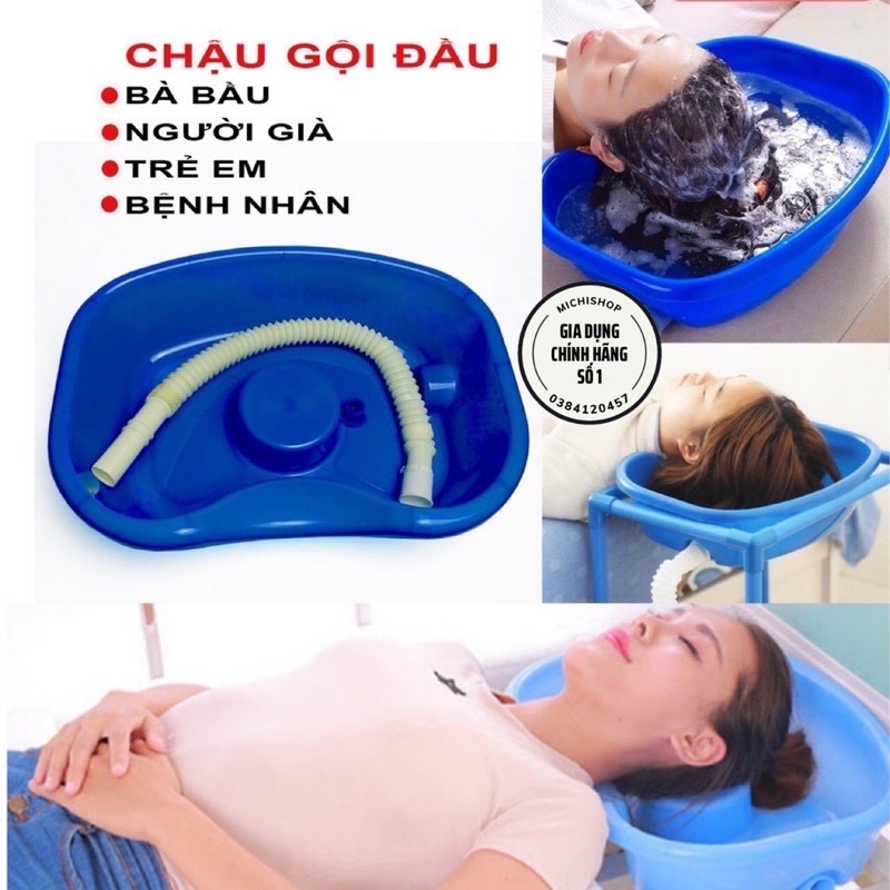 [FREE SHIP] Chậu Gội Đầu Tại Giường, Tại Nhà Cho Người Già, Người Bệnh, Trẻ Nhỏ Tiện Lợi - MS2206