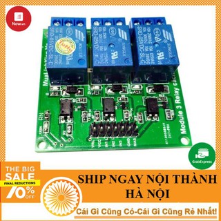 Module Relay 5V 3 Kênh 10A Cách Ly Quang - NTHN