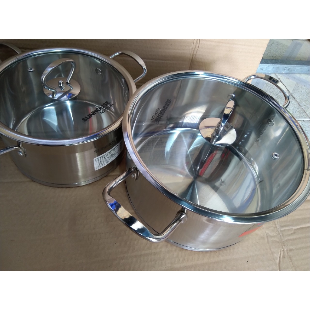 Bộ nồi inox 5 đáy SUNHOUSE sh784