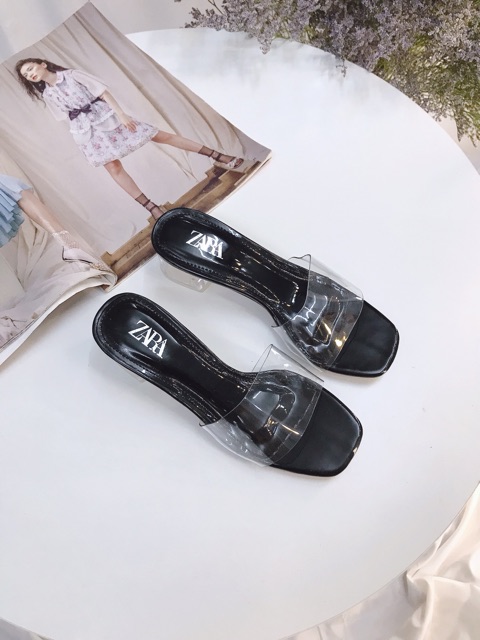 ☘️ Guốc mika gót vuông 3cm