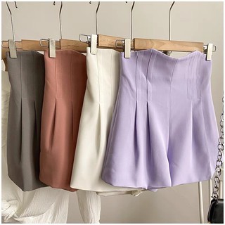 Quần short nữ lưng cao cạp liền mã 500