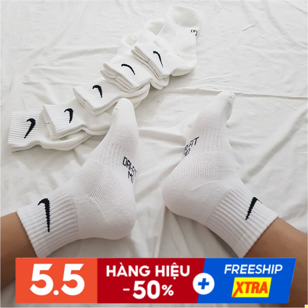 Tất/vớ thể thao cổ lửng siêu đẹp siêu rẻ chất liệu cotton 100% hàng VNXK