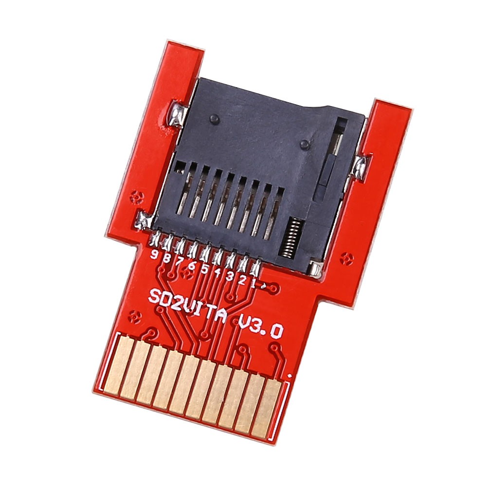 Micro SD Adapter Red PSV Vita Red SD2VITA Card Adapter For PSV Vita Red 